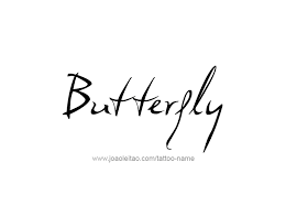 Butterfly name tattoos design ideas. Butterfly Animal Name Tattoo Designs