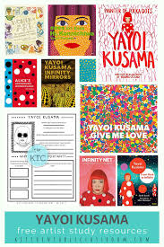 Yayoi Kusama Free Artist Study And Booklist The Kitchen Table Classroom In 2020 Art Classroom Kids Art Projects Yayoi Kusama