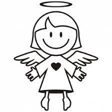 Engelchen Omaľovánky Angel Drawing Drawings Und Silhouette