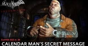 Batman Arkham City New Easter Egg Calendar Man S Secret Message Youtube It Took Three Years For People To Arkham City Funny Animal Quotes Secret Messages
