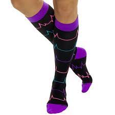 Lish Nurse Compression Socks For Women Graduated 15 25mmhg Sports Socks Nurse Compression Socks Womens Compression Socks Knee High Sports Socks