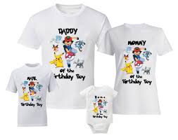 Family Personalised Birthday Boy Birthday T Shirt Designs Pokemon Birthday T Shirts Personalized Shirt Pokemon Custom Family Shirts Birthday T Shirts And Baby Bodysuit By Bestd Personalized Shirts Custom Shirts Shirts
