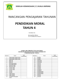 22 tahun 2016 tentang standar proses pendidikan dasar dan menengah disebutkan bahwa salah satu prinsip pembelajaran yang penting dalam kurikulum 1. Rpt Moral
