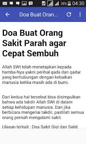 Here is to wishing you a speedy recovery. (kudengar kau merasa tidak sehat. Doa Agar Cepat Sembuh For Android Apk Download