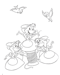 Meninas elegantes com correntes de ouro. Desenho De Ratinhos Do Conto De Fadas Para Colorir Tudodesenhos