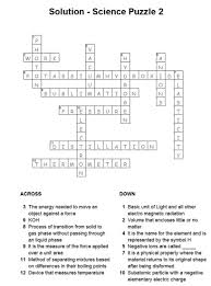 We can help you solve those tricky clues in your crossword puzzle. Solution Science Puzzle 2