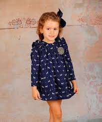 Lappepa moda infantil vestido nina estampado loros mariposas missbaby. Vestido Nina Felpa Estampado Perritos Lapeppa Caceres Digital
