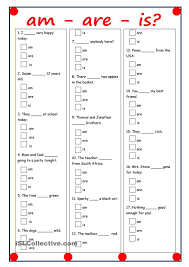 Am Are Is English Grammar Worksheets English For Beginners English Worksheets For Kids