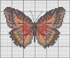 cross stitch butterfly chart no color chart just use