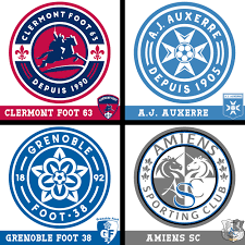 All information about clermont foot (ligue 1) current squad with market values transfers rumours player stats fixtures news. Four Ligue 2 Clubs Redesigns In One Style Clermont Auxerre Grenoble Amiens