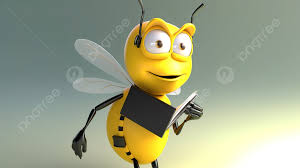 Bee Reading An Ebook Background, 3d Illustration Of A Business Bee, Hd  Photography Photo, Bee Background Image And Wallpaper for Free Download