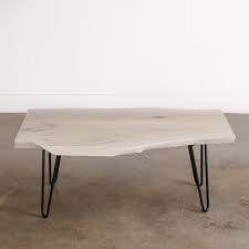 The choice of wood for a coffee table is determined by aesthetics, design, application, cost or wood for a coffee table can be broken into two basic categories: Whitewashed Ash Coffee Table No 235 Elko Hardwoods Modern Live Edge Furniture Dining Coffee Tables Desks Benches
