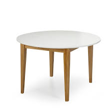 alinea siwa table de repas ronde d120cm avec allonge 4 a 8 convives alinea decoration table de repas ronde table salle a manger mobilier de salon
