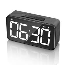Version 1.00 september 19, 2012, initial release. Amazon Com Alarm Clock Digital Clock Easy Use Clock With Snooze 6 Led Large Display Number 6 Brightness Dimmer Wood Grain Clock With Usb Charge Electric Beside Clocks For Home Bedrooms Desk Black Kitchen Dining