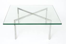 Mies Van Der Rohe For Knoll Barcelona Coffee Table Nyshowplace In 2020 Mies Van Der Rohe Glass Top Table Coffee Table