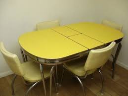 Vintage kitchen formica table 4 chairs chrome orange red white/gray retro eames. Vintage Retro Chrome Formica 1950s Kitchen Table Dinette Set 4 Dining Chairs On Popscreen