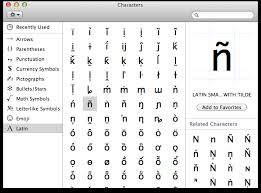 In an app on your mac, choose edit > emoji & symbols, or open the character viewer from the input menu (if you set the option in keyboard preferences). How To Make An N With A Tilde On Top Using The Keyboard Of Your Apple Mac Mac Mojo
