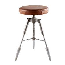 Metal And Leather Stool Maisons Du Monde Tabouret Maison Du Monde Cuir