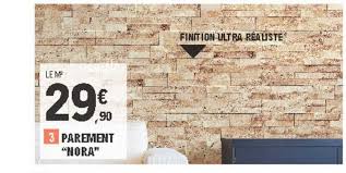 Plaquette pierres de parements muraux orsol. Offre Parement Nora Chez Eleclerc Brico