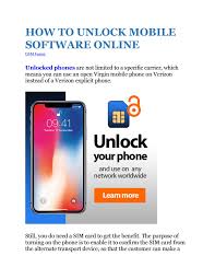 Browse for best phones from top brands i.e. How To Unlock Mobile Software Online By Gsm Fastest Issuu