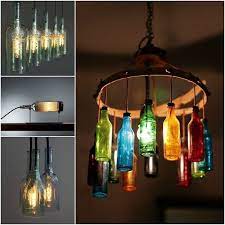 Eine lampe kann man aus verschiedenen werkstoffen bauen wie holz oder beton. We Show You How You Could Build A Bottle Lamp Yourself Lifestyle Trends Tips Flaschenlampe Lampe Aus Flaschen Lampe