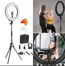 Ring Light Kit 18 48cm Outer 55w 5500k Dimmable Led Ring Light Light Stand Carrying Bag For Camera Smartphone Led Ring Light Selfie Ring Light Selfie Light