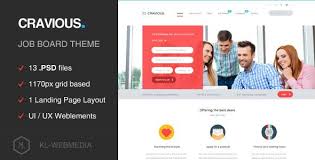 Cravious Job Portal Psd Template Job Portal Website Html5 Templates Job Portal