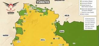 Fırat kalkanı ve zeytin dalı bölgesinde 7 terörist gözaltına alındı. Iste Afrin Deki Haritanin Son Hali A Haber Son Dakika Gundem Haberleri