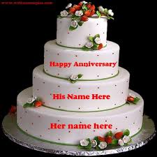 Check spelling or type a new query. Wedding Picture Happy Wedding Anniversary Cake With Name