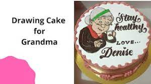 (can also use 9x13 pan or line 24 muffin tins with paper liners for cupcakes). Simple Drawing Cake For Grandma Youtube
