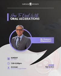 We as dentists not only treat teeth but should see the whole oral cavity!👄  Join us and Dr Hussam Khawaldeh for an interactive lecture about oral  ulcers and new update about Behcet