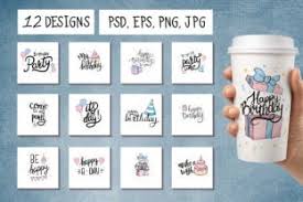 You can also edit the background color as well as the lights, shadows, and highlights of the whole scene. Happy Birthday 12 Printable Posters Graphic By Kolesnikov Creative Fabrica