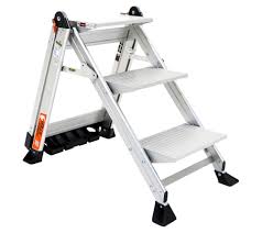 Top 10 best step stools in 2020 reviewed goplus folding step stool 3 step ladder. Little Giant Jumbo 3 Step Lightweight Step Stool W Safety Bar Qvc Com