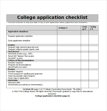 19 college application templates pdf doc free