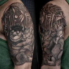Black And Grey Realism Tattoo Artists Where The Wild Things Are Tattoo Black And Grey Realism Tattoo Realism Tattoo Tattoo Artists Near Me Cool Tattoos For Guys