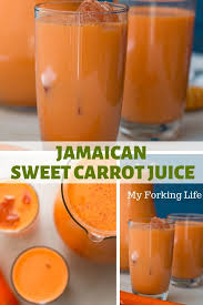 This Jamaican Sweet Carrot Juice Recipe Is Authentic And Delicious Perfect Recipe For A Hot Summer Day Ja Carrot Juice Recipe Healthy Juices Winter Vitamins