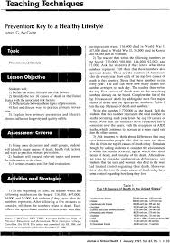 When your doctor orders a digestive health exam like a colonoscopy, knowing what to expect can reduce any anxiety you have. Prevention Key To A Healthy Lifestyle Mcguire 1997 Journal Of School Health Wiley Online Library