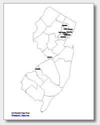 Check spelling or type a new query. Printable New Jersey Maps State Outline County Cities