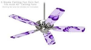 Ceiling Fan Skin Kit Fits Most 42inch Fans Petals Purple Fan And Fan Blades Not Included By Wallthat Ceiling Fan Purple Ceiling Fan Gray Ceiling Fan