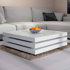 deuba table basse de salon blanc moderne carre 60x60cm laquee brillante rotative a 360 charge max 20 kg design innovant table interieur amaz tavolini salotto