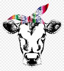 Download Cow With Bandana Cow With Bandana Svg Clipart 491730 Pikpng