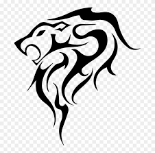 This lion tattoo is special cause it is an outcome of the combination of two styles: Lion Tattoo Flash Tribe Mane Small Tribal Lion Tattoo Free Transparent Png Clipart Images Download