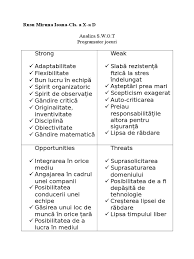 Analiza swot a fost popularizată de albert humphrey în anii 1960. Analiza Swot