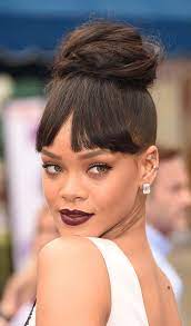 Jan 13 2021 explore dee w s board black women high bun hairstyles on pinterest see more ideas about bun hairstyles hair styles natural hair styles. Half Bun Hairstyle With Bangs Novocom Top