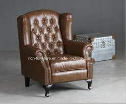 $3,557.99 conley tall 3 way comfort control plus power leather recliner. China Antique Retro Chesterfield Wingback Armchair High Back Leather Sofa Chair Photos Pictures Made In China Com