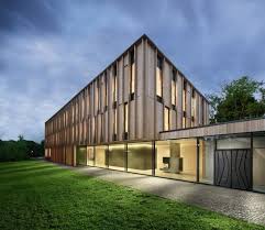 Holz Fassade Bischofliches Jugendamt Don Bosco Mainz Angela Fritsch Architekten Gebouwen
