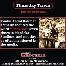 Samstrivia On Merdeka Trivia Happy Independence Day Words