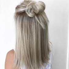 We let you know which blonde hair colors will suit you if you have pale skin! Top Knots And Blonde 2 Of My Faves Allyshawatkinshair Dyed Blonde Hair Hair Styles Dyed Hair