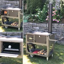 Gartenherd Zum Draussenkochen Mit Bratrohr Steinplatte Zum Grillen Und Auch Wok Kochen Grillstein Holzofen Steinplatten