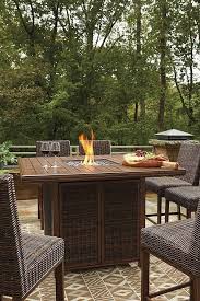 Free shipping on qualified orders. Paradise Trail Outdoor Fire Pit Bar Table Set By Signature Design By Ashley Furniturepick